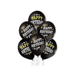 Balony urodziny dekoracja napis happy birthday 6x